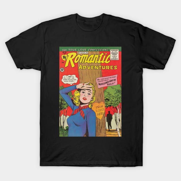 Vintage "Romantic Adventures" Cover T-Shirt by Slightly Unhinged